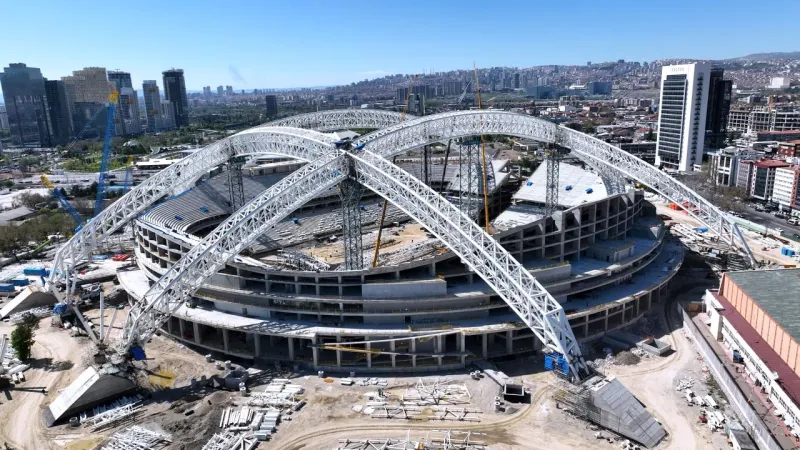 Ankara'nın yeni stadyumu hızla yükseliyor