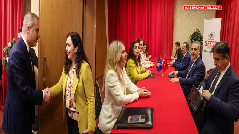 Bakan Hakan Fidan, Kosova Cumhurbaşkanı Vjosa Osmani-Sadriu ile görüştü