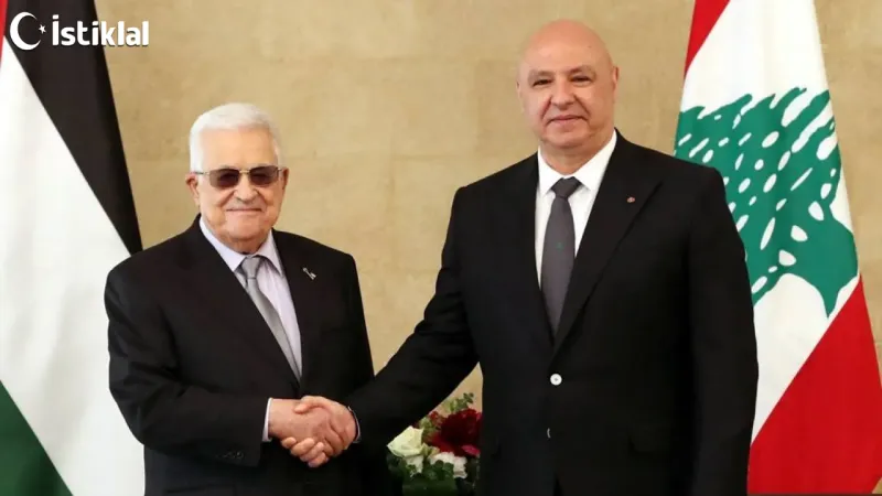 Filistin Devlet Başkanı, Lübnan'ı ziyaret etti