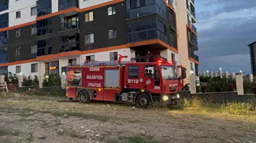 Edirne'de Kombi Faciası! Ev Alevlere Teslim Olmaktan Kurtarıldı
