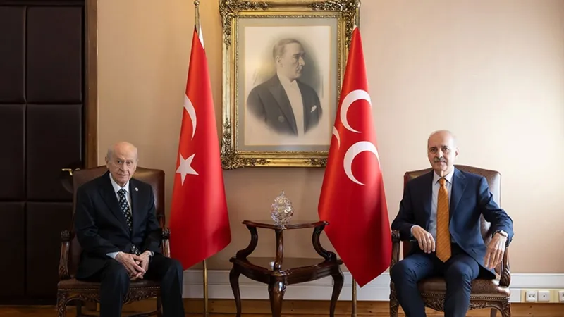 MHP lideri Bahçeli ile TBMM Başkanı Kurtulmuş görüşüyor