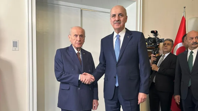 Numan Kurtulmuş'tan TBMM'de Devlet Bahçeli'ye ziyaret