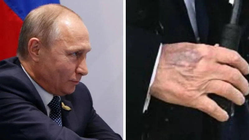 Rusya Devlet Başkanı Putin'in elindeki görüntü sağlık durumuyla ilgili tartışmalara yol açtı