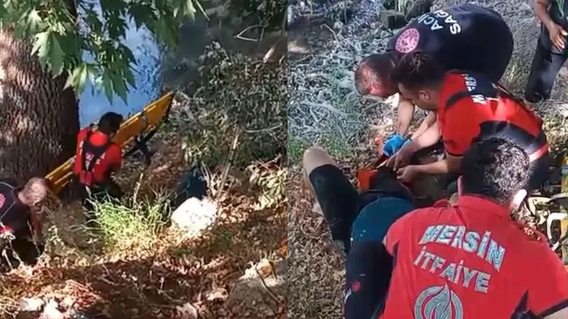 Şelalede Balık Tutarken Ölümle Dans! 15 Metreden Düştü!