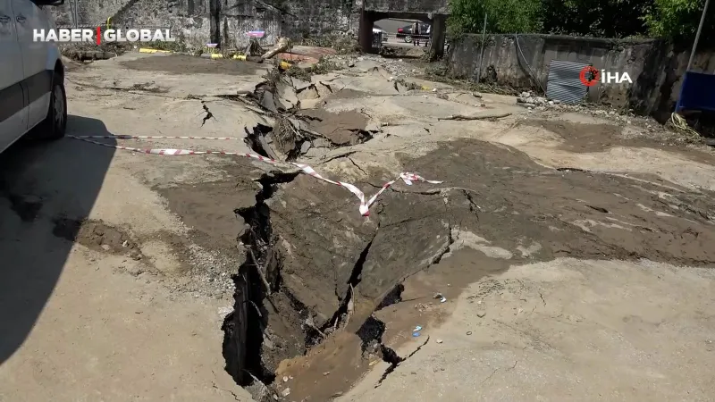Trabzon'da sel felaketi sonrası ortaya çıkan manzara ağızları açık bıraktı: "Deprem gibi"