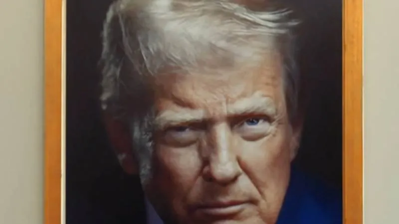 Trump'ın yeni resmî postresi paylaşıldı