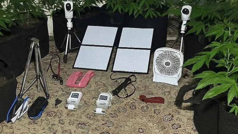 Uzaktan kontrolle metruk binada uyuşturucu yetiştirdi