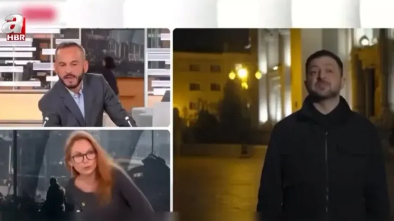 Zelenskiy ile canlı yayında bomba alarmı! Fransız TV kanalı tahliye edildi
